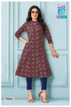 Daisy Vol 2 By Mcm Pure Cotton Printed A Line Flair Kurtis Exporters In India